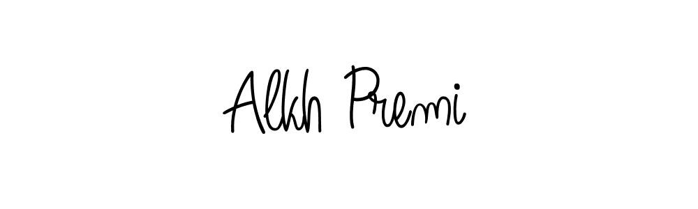 How to Draw Alkh Premi signature style? Angelique-Rose-font-FFP is a latest design signature styles for name Alkh Premi. Alkh Premi signature style 5 images and pictures png