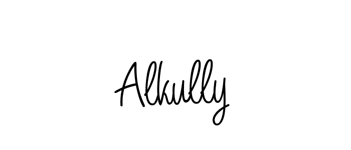 You can use this online signature creator to create a handwritten signature for the name Alkully. This is the best online autograph maker. Alkully signature style 5 images and pictures png