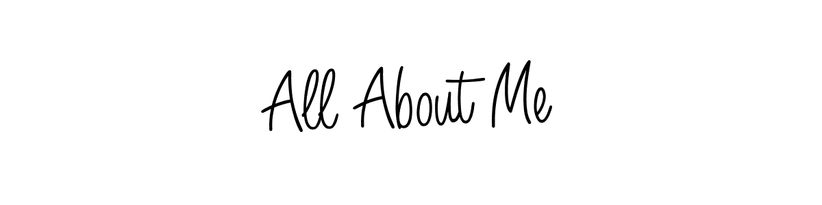 You can use this online signature creator to create a handwritten signature for the name All About Me. This is the best online autograph maker. All About Me signature style 5 images and pictures png