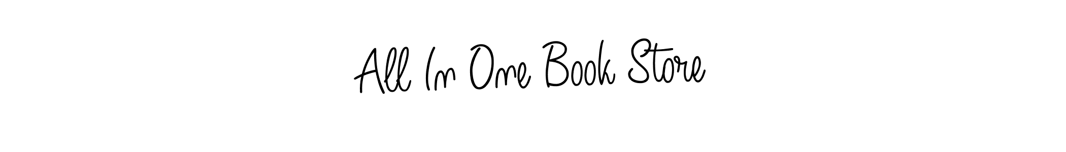 All In One Book Store stylish signature style. Best Handwritten Sign (Angelique-Rose-font-FFP) for my name. Handwritten Signature Collection Ideas for my name All In One Book Store. All In One Book Store signature style 5 images and pictures png