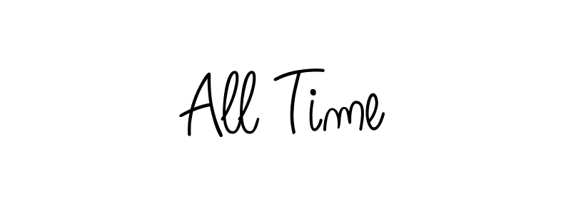 How to make All Time name signature. Use Angelique-Rose-font-FFP style for creating short signs online. This is the latest handwritten sign. All Time signature style 5 images and pictures png