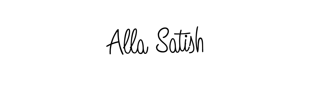 Make a beautiful signature design for name Alla Satish. Use this online signature maker to create a handwritten signature for free. Alla Satish signature style 5 images and pictures png