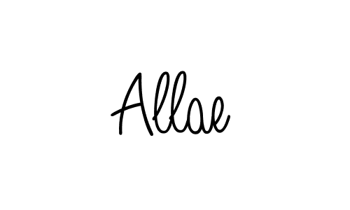 Make a beautiful signature design for name Allae. With this signature (Angelique-Rose-font-FFP) style, you can create a handwritten signature for free. Allae signature style 5 images and pictures png