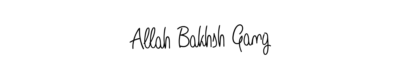 if you are searching for the best signature style for your name Allah Bakhsh Gang. so please give up your signature search. here we have designed multiple signature styles  using Angelique-Rose-font-FFP. Allah Bakhsh Gang signature style 5 images and pictures png