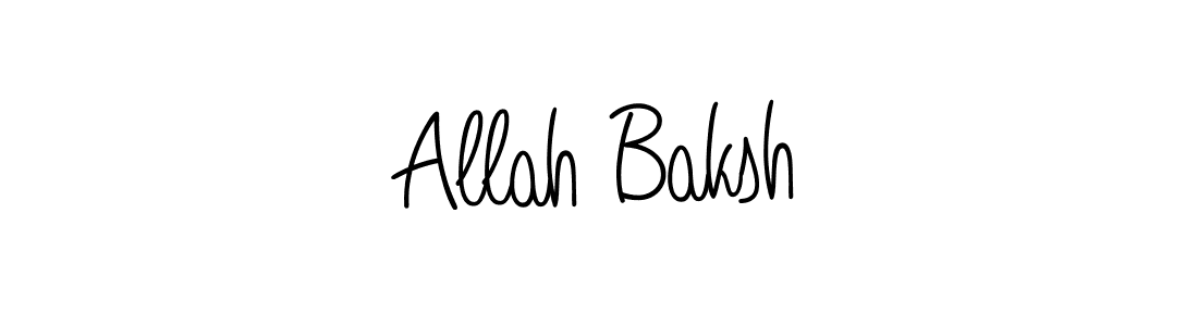 Allah Baksh stylish signature style. Best Handwritten Sign (Angelique-Rose-font-FFP) for my name. Handwritten Signature Collection Ideas for my name Allah Baksh. Allah Baksh signature style 5 images and pictures png