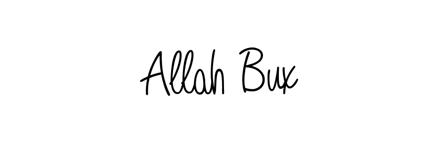 Design your own signature with our free online signature maker. With this signature software, you can create a handwritten (Angelique-Rose-font-FFP) signature for name Allah Bux. Allah Bux signature style 5 images and pictures png