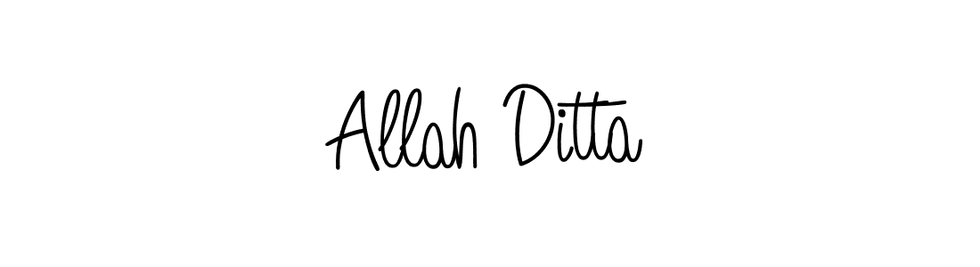 Allah Ditta stylish signature style. Best Handwritten Sign (Angelique-Rose-font-FFP) for my name. Handwritten Signature Collection Ideas for my name Allah Ditta. Allah Ditta signature style 5 images and pictures png