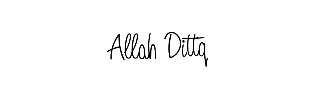 Angelique-Rose-font-FFP is a professional signature style that is perfect for those who want to add a touch of class to their signature. It is also a great choice for those who want to make their signature more unique. Get Allah Dittq name to fancy signature for free. Allah Dittq signature style 5 images and pictures png