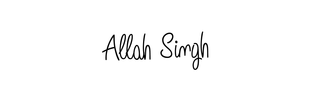 Create a beautiful signature design for name Allah Singh. With this signature (Angelique-Rose-font-FFP) fonts, you can make a handwritten signature for free. Allah Singh signature style 5 images and pictures png