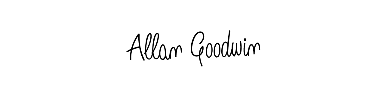 You should practise on your own different ways (Angelique-Rose-font-FFP) to write your name (Allan Goodwin) in signature. don't let someone else do it for you. Allan Goodwin signature style 5 images and pictures png