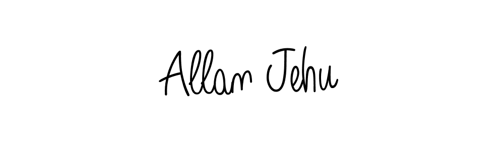 Allan Jehu stylish signature style. Best Handwritten Sign (Angelique-Rose-font-FFP) for my name. Handwritten Signature Collection Ideas for my name Allan Jehu. Allan Jehu signature style 5 images and pictures png