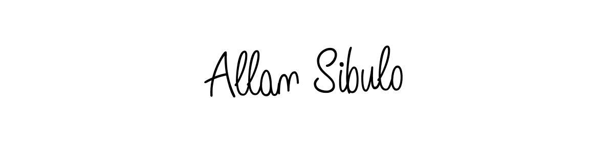 Design your own signature with our free online signature maker. With this signature software, you can create a handwritten (Angelique-Rose-font-FFP) signature for name Allan Sibulo. Allan Sibulo signature style 5 images and pictures png