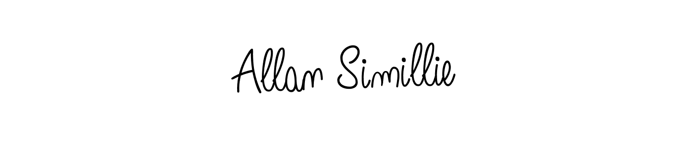 Best and Professional Signature Style for Allan Simillie. Angelique-Rose-font-FFP Best Signature Style Collection. Allan Simillie signature style 5 images and pictures png