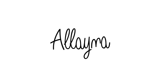 Make a beautiful signature design for name Allayna. Use this online signature maker to create a handwritten signature for free. Allayna signature style 5 images and pictures png