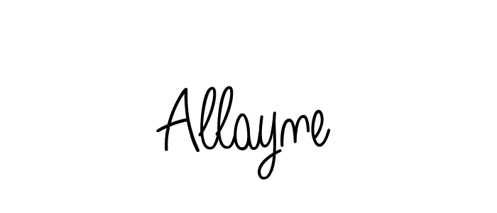 Angelique-Rose-font-FFP is a professional signature style that is perfect for those who want to add a touch of class to their signature. It is also a great choice for those who want to make their signature more unique. Get Allayne name to fancy signature for free. Allayne signature style 5 images and pictures png