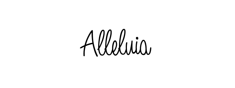 How to make Alleluia signature? Angelique-Rose-font-FFP is a professional autograph style. Create handwritten signature for Alleluia name. Alleluia signature style 5 images and pictures png