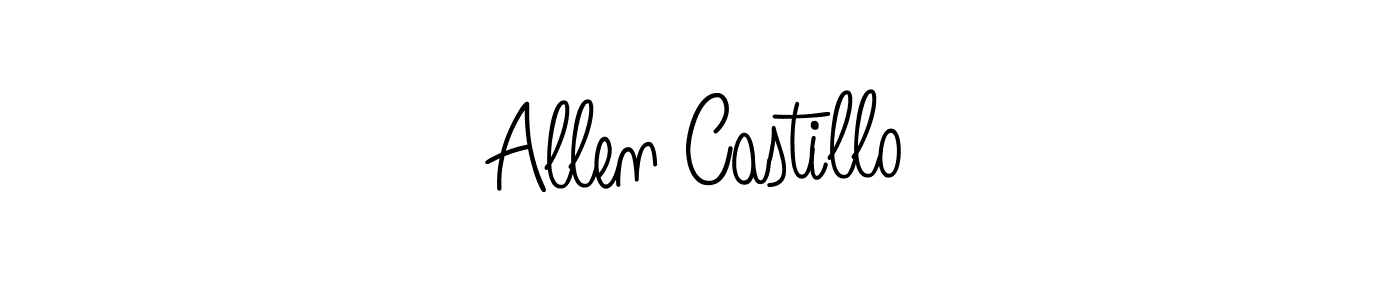 Make a beautiful signature design for name Allen Castillo. With this signature (Angelique-Rose-font-FFP) style, you can create a handwritten signature for free. Allen Castillo signature style 5 images and pictures png