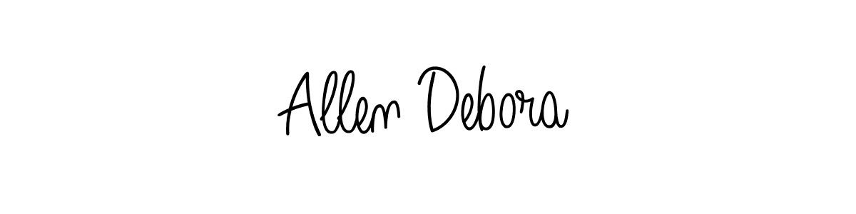 Make a beautiful signature design for name Allen Debora. Use this online signature maker to create a handwritten signature for free. Allen Debora signature style 5 images and pictures png