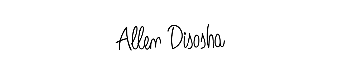 Make a beautiful signature design for name Allen Disosha. With this signature (Angelique-Rose-font-FFP) style, you can create a handwritten signature for free. Allen Disosha signature style 5 images and pictures png