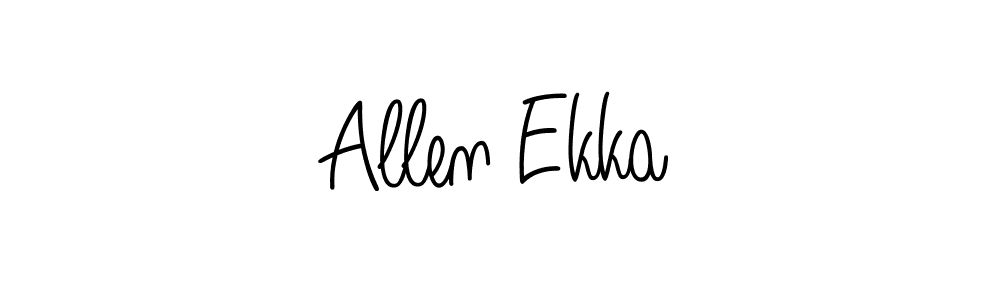 if you are searching for the best signature style for your name Allen Ekka. so please give up your signature search. here we have designed multiple signature styles  using Angelique-Rose-font-FFP. Allen Ekka signature style 5 images and pictures png