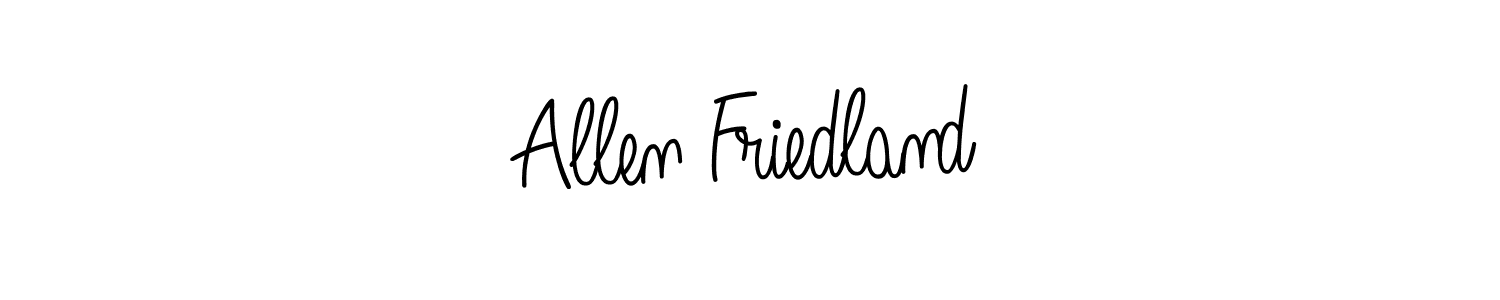 Make a beautiful signature design for name Allen Friedland. Use this online signature maker to create a handwritten signature for free. Allen Friedland signature style 5 images and pictures png