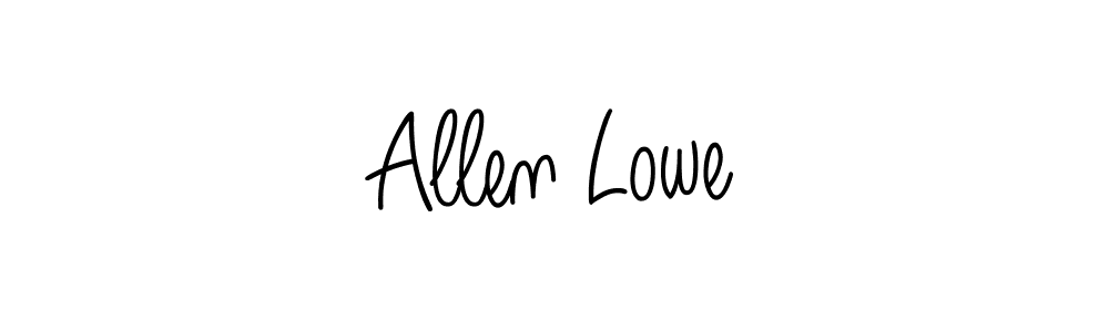 Allen Lowe stylish signature style. Best Handwritten Sign (Angelique-Rose-font-FFP) for my name. Handwritten Signature Collection Ideas for my name Allen Lowe. Allen Lowe signature style 5 images and pictures png