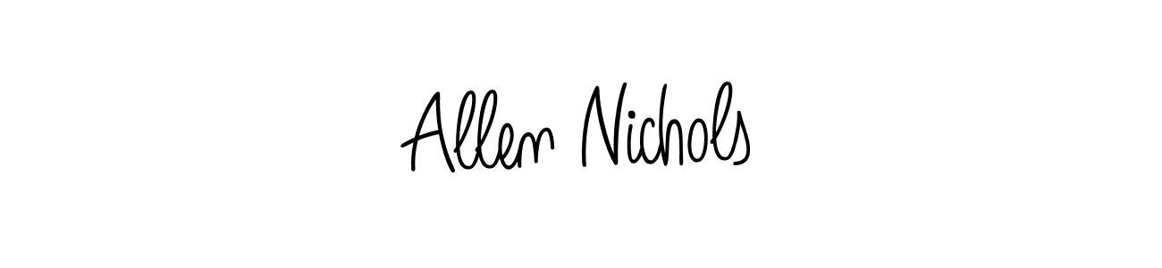 You should practise on your own different ways (Angelique-Rose-font-FFP) to write your name (Allen Nichols) in signature. don't let someone else do it for you. Allen Nichols signature style 5 images and pictures png