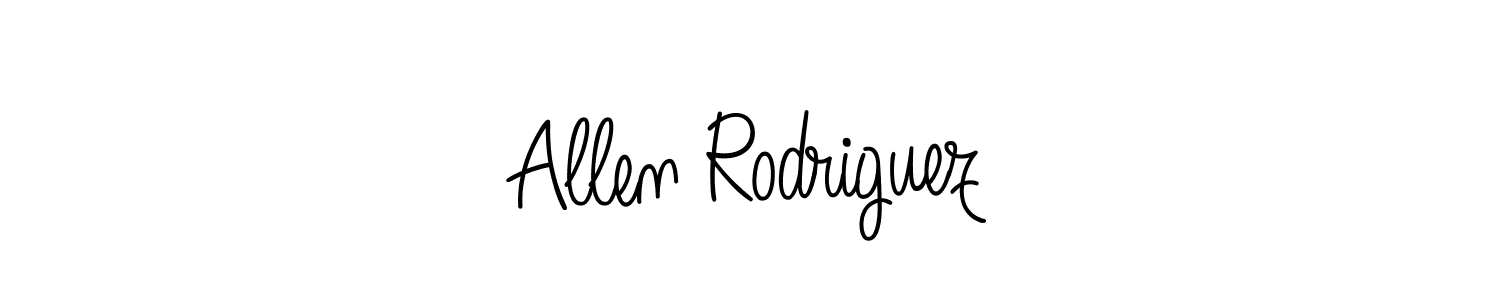 Make a beautiful signature design for name Allen Rodriguez. With this signature (Angelique-Rose-font-FFP) style, you can create a handwritten signature for free. Allen Rodriguez signature style 5 images and pictures png