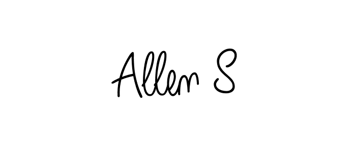 Create a beautiful signature design for name Allen S. With this signature (Angelique-Rose-font-FFP) fonts, you can make a handwritten signature for free. Allen S signature style 5 images and pictures png