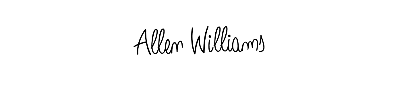 How to Draw Allen Williams signature style? Angelique-Rose-font-FFP is a latest design signature styles for name Allen Williams. Allen Williams signature style 5 images and pictures png