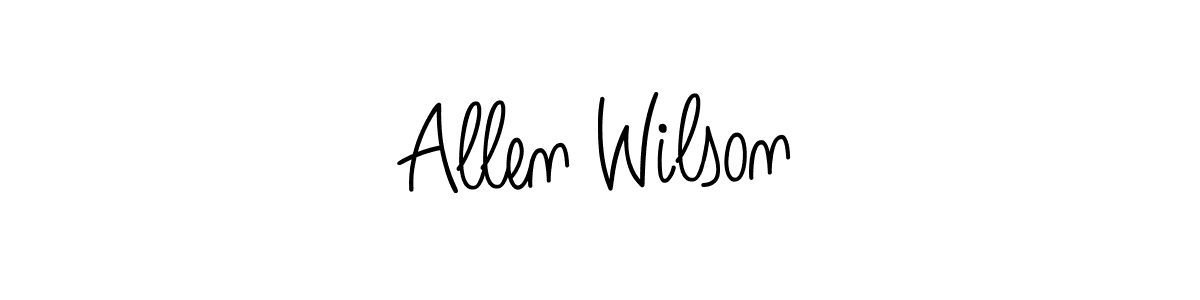 The best way (Angelique-Rose-font-FFP) to make a short signature is to pick only two or three words in your name. The name Allen Wilson include a total of six letters. For converting this name. Allen Wilson signature style 5 images and pictures png