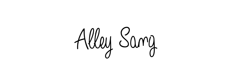 Design your own signature with our free online signature maker. With this signature software, you can create a handwritten (Angelique-Rose-font-FFP) signature for name Alley Sang. Alley Sang signature style 5 images and pictures png