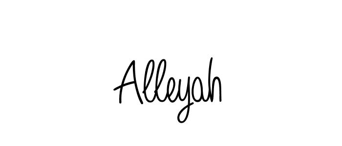 Create a beautiful signature design for name Alleyah. With this signature (Angelique-Rose-font-FFP) fonts, you can make a handwritten signature for free. Alleyah signature style 5 images and pictures png