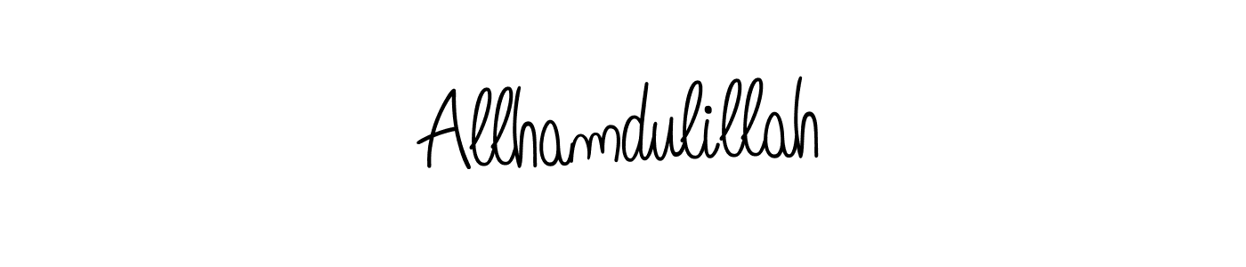 Also we have Allhamdulillah name is the best signature style. Create professional handwritten signature collection using Angelique-Rose-font-FFP autograph style. Allhamdulillah signature style 5 images and pictures png