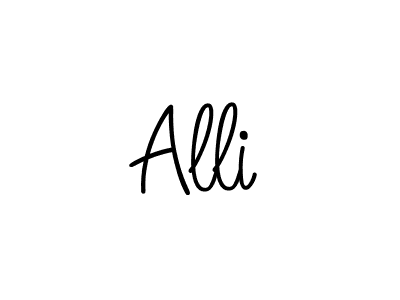 Create a beautiful signature design for name Alli. With this signature (Angelique-Rose-font-FFP) fonts, you can make a handwritten signature for free. Alli signature style 5 images and pictures png