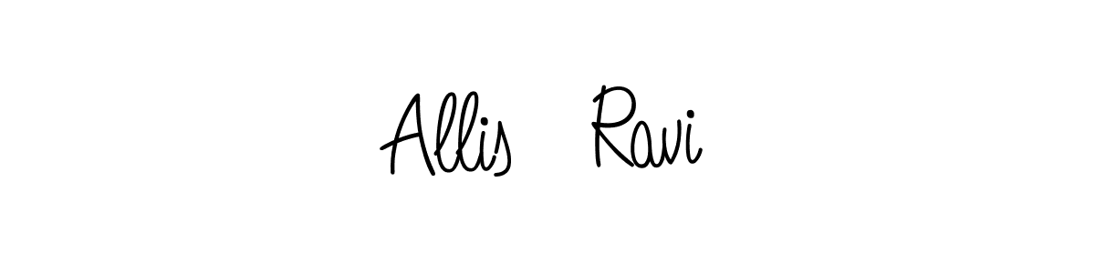 Allis   Ravi stylish signature style. Best Handwritten Sign (Angelique-Rose-font-FFP) for my name. Handwritten Signature Collection Ideas for my name Allis   Ravi. Allis   Ravi signature style 5 images and pictures png