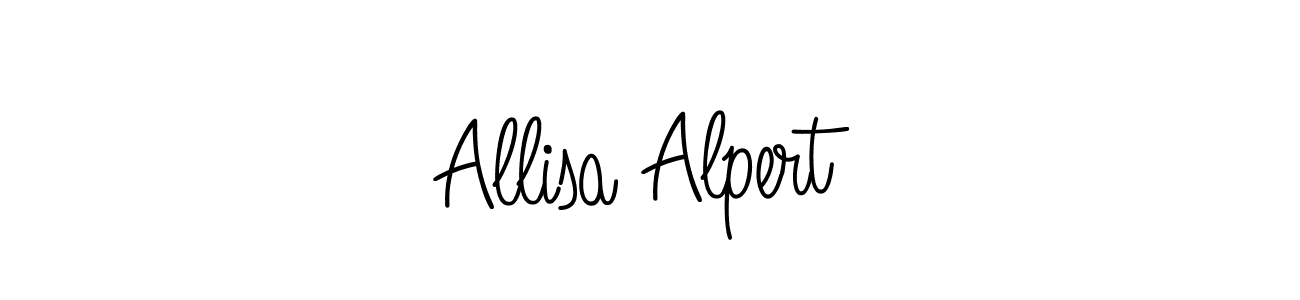 Also You can easily find your signature by using the search form. We will create Allisa Alpert name handwritten signature images for you free of cost using Angelique-Rose-font-FFP sign style. Allisa Alpert signature style 5 images and pictures png
