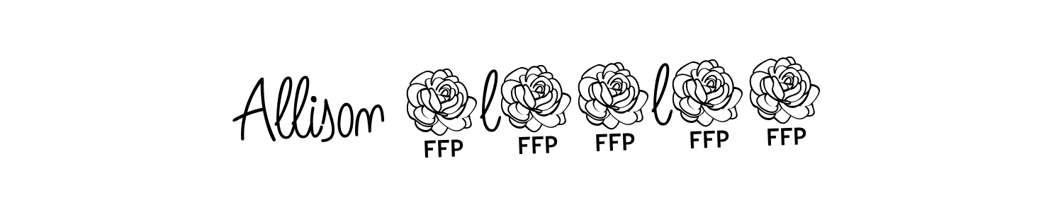 Use a signature maker to create a handwritten signature online. With this signature software, you can design (Angelique-Rose-font-FFP) your own signature for name Allison 3l28l24. Allison 3l28l24 signature style 5 images and pictures png