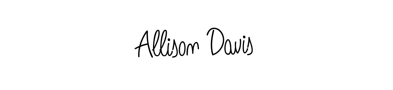 Use a signature maker to create a handwritten signature online. With this signature software, you can design (Angelique-Rose-font-FFP) your own signature for name Allison Davis. Allison Davis signature style 5 images and pictures png