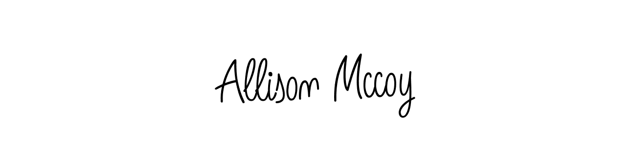 How to make Allison Mccoy name signature. Use Angelique-Rose-font-FFP style for creating short signs online. This is the latest handwritten sign. Allison Mccoy signature style 5 images and pictures png
