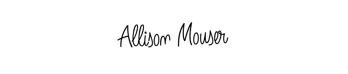 Also You can easily find your signature by using the search form. We will create Allison Mouser name handwritten signature images for you free of cost using Angelique-Rose-font-FFP sign style. Allison Mouser signature style 5 images and pictures png