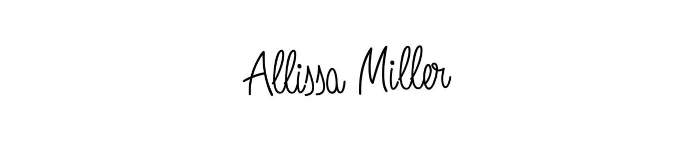 Best and Professional Signature Style for Allissa Miller. Angelique-Rose-font-FFP Best Signature Style Collection. Allissa Miller signature style 5 images and pictures png