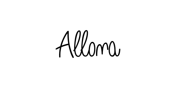 You should practise on your own different ways (Angelique-Rose-font-FFP) to write your name (Allona) in signature. don't let someone else do it for you. Allona signature style 5 images and pictures png