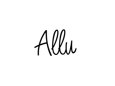 How to Draw Allu signature style? Angelique-Rose-font-FFP is a latest design signature styles for name Allu. Allu signature style 5 images and pictures png