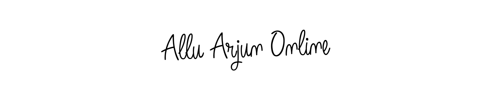 How to Draw Allu Arjun Online signature style? Angelique-Rose-font-FFP is a latest design signature styles for name Allu Arjun Online. Allu Arjun Online signature style 5 images and pictures png