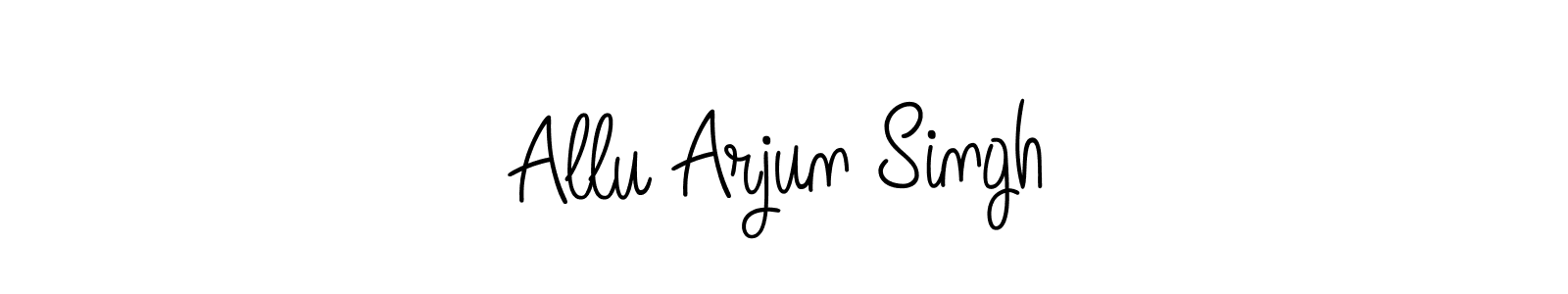 if you are searching for the best signature style for your name Allu Arjun Singh. so please give up your signature search. here we have designed multiple signature styles  using Angelique-Rose-font-FFP. Allu Arjun Singh signature style 5 images and pictures png