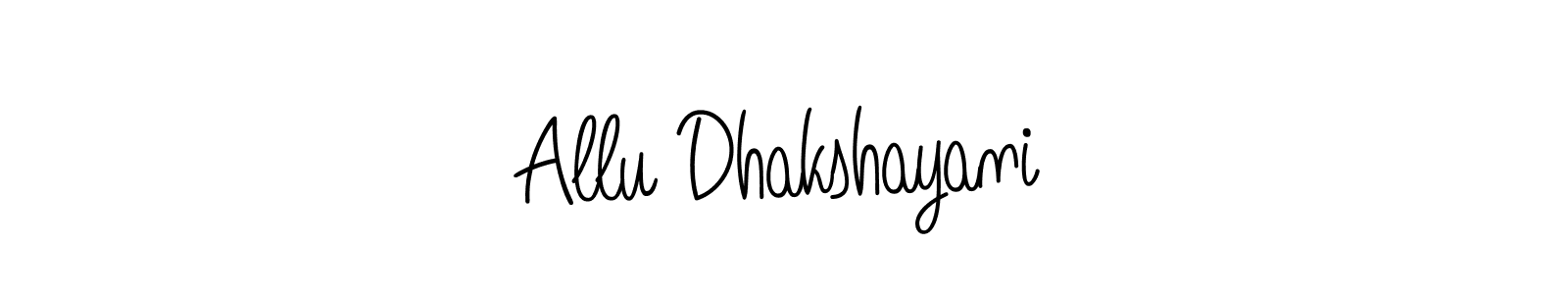 Also we have Allu Dhakshayani name is the best signature style. Create professional handwritten signature collection using Angelique-Rose-font-FFP autograph style. Allu Dhakshayani signature style 5 images and pictures png