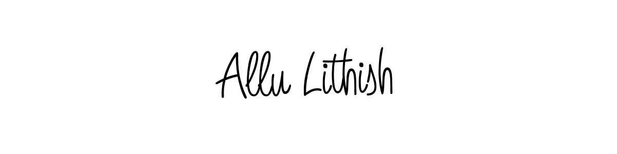 Make a beautiful signature design for name Allu Lithish. Use this online signature maker to create a handwritten signature for free. Allu Lithish signature style 5 images and pictures png