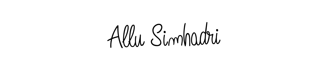 if you are searching for the best signature style for your name Allu Simhadri. so please give up your signature search. here we have designed multiple signature styles  using Angelique-Rose-font-FFP. Allu Simhadri signature style 5 images and pictures png