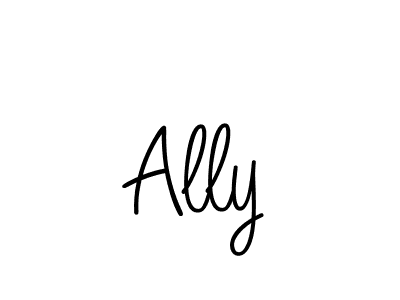 You should practise on your own different ways (Angelique-Rose-font-FFP) to write your name (Ally) in signature. don't let someone else do it for you. Ally signature style 5 images and pictures png